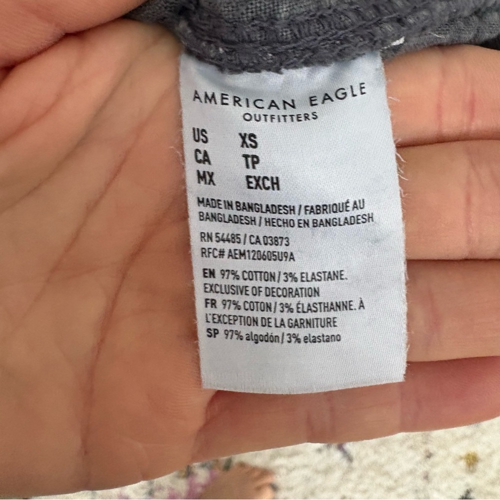 American Eagle Gray corduroy Overall Dress - Picture 10 of 10